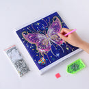Rhinestone Painting Love Heart Shape Plastic Glitter Magnetic Painting Locato