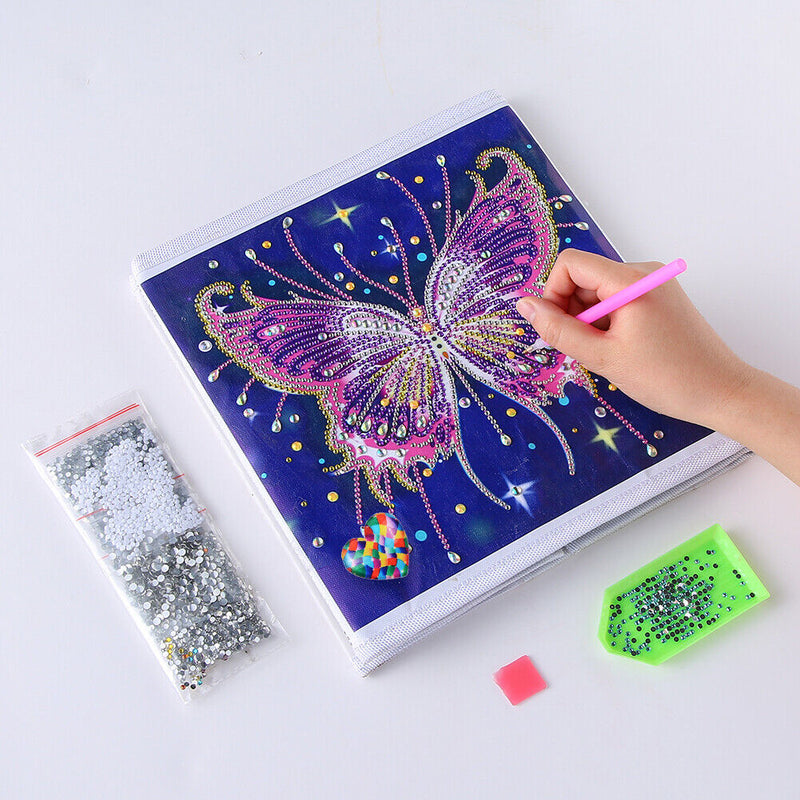 Rhinestone Painting Love Heart Shape Plastic Glitter Magnetic Painting Locato