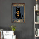 Lunar Eclipse Cat Retro Metal Plate Tin Sign Plate for Bar Pub Club Cafe Crafts