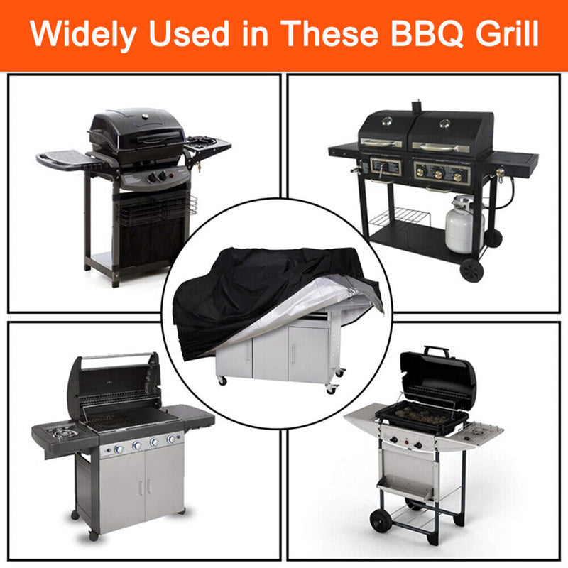 BBQ Grill Cover 210D Oxford Waterproof Windproof UV Resistant Grilling Protect