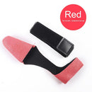 2pcs Fishing Rod Protector Case Cover Fishing Rod Tie Fastener Belt (Red)