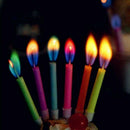 12x Colored Flame Candles Birthday Cake Angel Party G2Y6 L0C0 Celebration B1W8