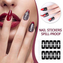 10pcs U-Shaped Nail Stickers Spill-Proof Nail Polish Protector (Black)