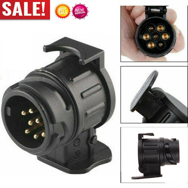 12V 13 To 7 Pin Plug Adapter Electrical Converter Car Truck Trailer Connector