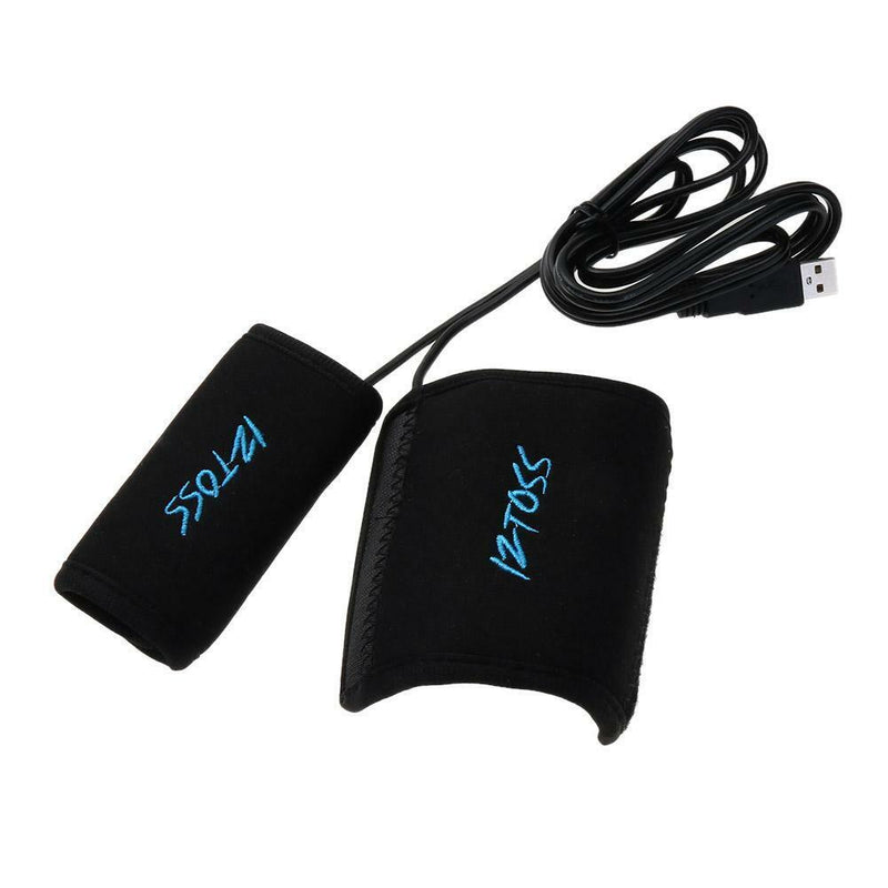 2x 7/8" Motorcycle USB Electric Hot Heated Grips Handle Handlebar Warmer