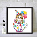 DIY Mosaic Cat Animal Part Drill Special Shape Diamond Painting Kit (YX038)