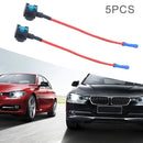 5 Pack Mini Size Car Fuse Tap Adapter Kit Add-a-Circuit Fuse Holder w/ 15A Fuse