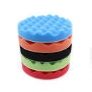 8pcs Car Polishing Disc Waxing Sponge Car Polisher Drill Adapter (6 inch)