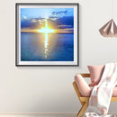 5D DIY Diamond Painting Lake Sunrise Full Drill Rhinestone Mosaic Art Picture