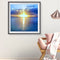 5D DIY Diamond Painting Lake Sunrise Full Drill Rhinestone Mosaic Art Picture