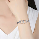 Simple Stainless Steel Freedom Letter Adjustable Bracelet Women Wrist Jewelry