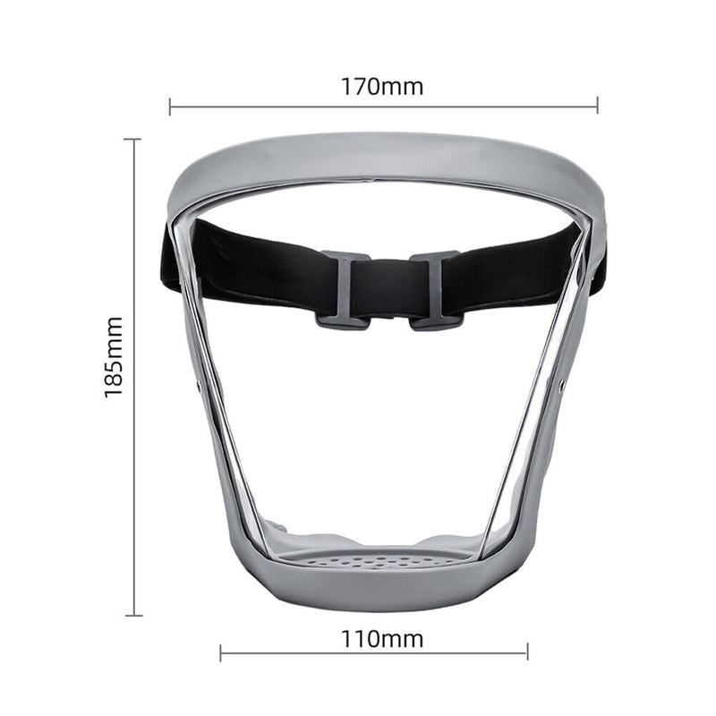 #A Adjustable Transparent Faceshield Eyeshield Windproof Dustproof Cycling Cover