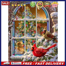 5D Full Round Diamond Painting DIY Christmas Snow Bird Living Room Decoration