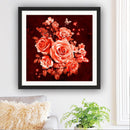 Rose 5D Diamond Painting Embroidery DIY Cross Stitch Home Decor Gift(Orange
