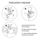 Car Air Freshener - Air Outlet Vent Aromatherapy Diffuser Ornaments (Black)