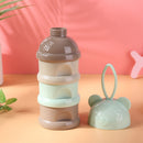 Portable Baby Food Storage Box Bear Shape Milk Powder Container (A Green) Newly