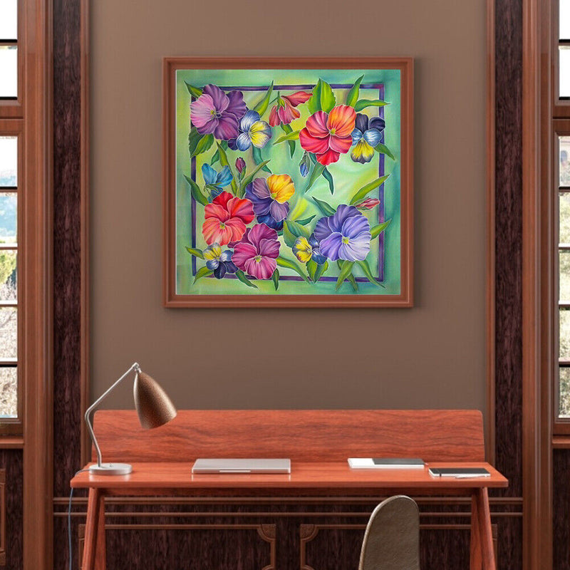 30x30cm 5D DIY Full Round Drill Diamond Painting Flower Plant for Home Decor