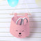 One Layer Pocket Canvas Storage Bag Back Door Wall Hanging Bag (Pink)