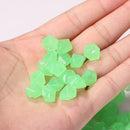 100pcs Luminous Glowing Stones Glow in the Dark Garden Decor Pebble (G)