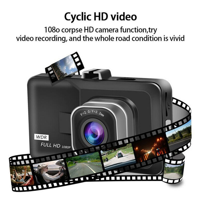 Wide Angle Cycle Recording Dash Cam DVR Camera Video Recorder Car Recorders
