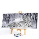 White Tiger Oil Paint By Numbers Kits Canvas Picture DIY Wall Art Craft Set