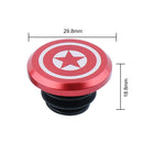 2pcs Aluminum Handlebar End Caps Plugs for MTB Road Folding Bike (Red 2)