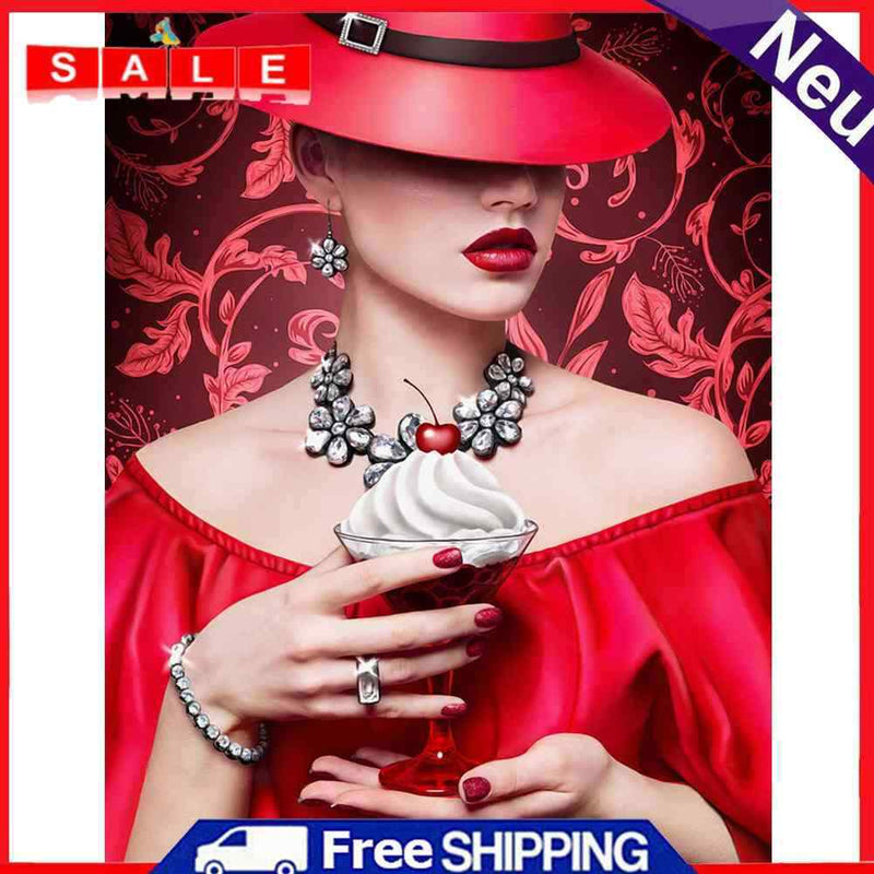 Royal Court Lady 5D DIY Diamond Painting Full Round Drill Picture Handicrafts