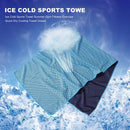 Sports Cooling Towel Fitness Gym Soft Absorbent Sweat Scarf (Light Blue)