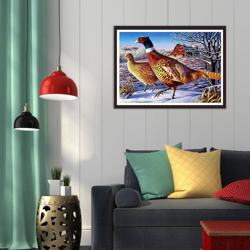 5D DIY Full Drill Diamond Painting Dove Cross Stitch Embroidery Home Decor Craft