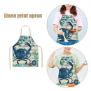 Crab Print Apron Household Cooking Kitchen Chef Dinner Apron Bib Anti Oil Splash