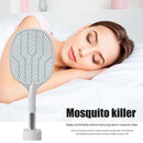 2 in 1 Electric Mosquito Swatter 2000mAh USB Fly Bug Zapper Racket Killer