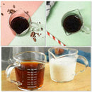 70ml Heat Resistant Double Spout Glass Coffee Measuring For Kitchen Home X9O2