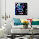 5D DIY Full Drill Diamond Painting Luminous Tiger Cross Stitch Embroidery Gif