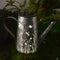 Solar Wrought Iron Lantern Lamp Retro Bucket Outdoor Gardens Yard Decor Light