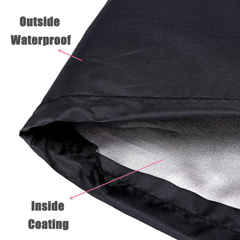 Round BBQ Grill Shelter Outdoor Rainproof Dustproof UV Protector Furniture Cover