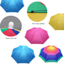 Fishing Umbrella Hat Foldable Outdoor Sun Shade Waterproof Cap (Rose) Newly