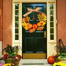 Flowers Harvest Decor Maple Leaf Garland Pumpkin Wreath Halloween Floral Hoop