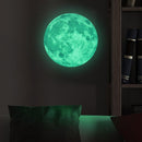 Creative Moon Luminous Wall Stickers Fluorescent Kids Bedroom Decor(Small) Newly