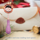 Sealing Wax Solid Wood Spoon Retro DIY Craft Stamps Making Tool (Green) Newly