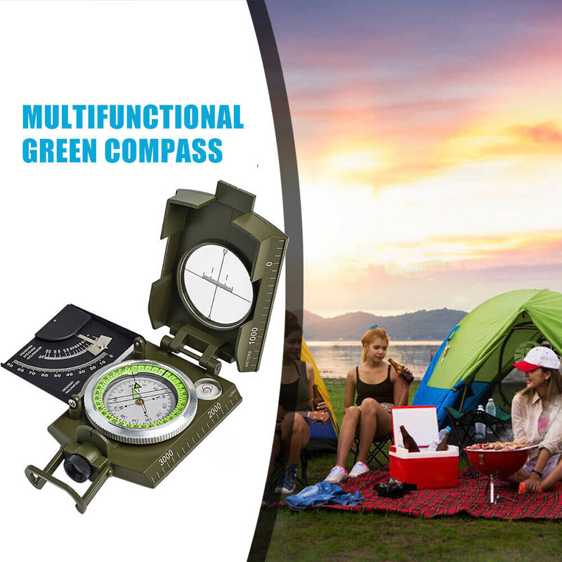 Waterproof Portable Tilt Meter Compass for Camping and Hiking