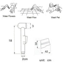Toilet Bidet Spray Handheld Sprayer Nozzle Shower Head Shattaf  Bathroom