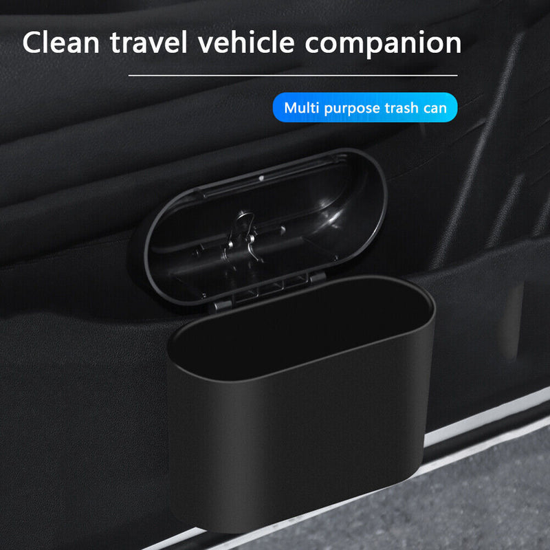 Car Trash Can 1L Door Seat Back Garbage Rubbish Bin Universal Auto Accessories