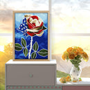 5D Diamond Painting Luminous DIY Flower Full Round Drill Mosaic Picture Wall