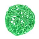 5pcs DIY ?Cute Round Rattan Ball Wicker Ornament Wedding ?Party Decor(Green