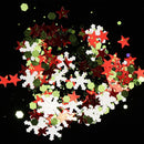 Holographic Flakes Mix Style Glitter Nail Sequins Star Christmas Tree Snowflake
