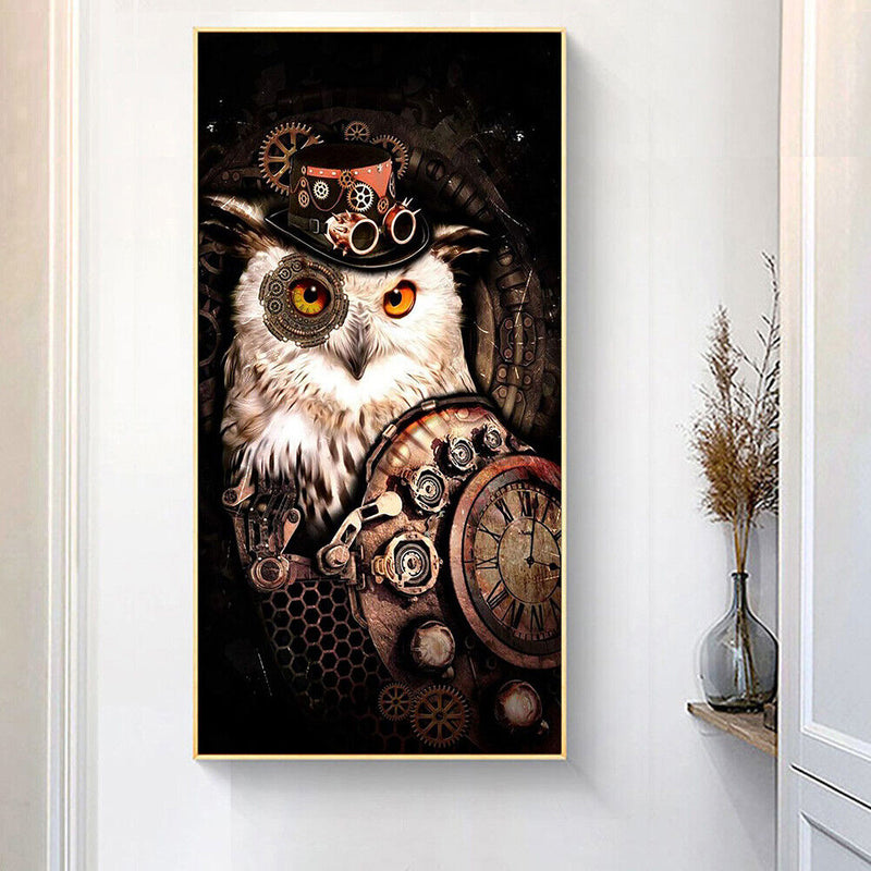 Full Round Drill Diamond Painting Owl Mosaic Kits Picture Rhinestone Artwor