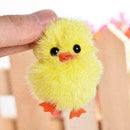 Real Mink Fur Ball Chick Duck Charm Phone Purse Pendant Chain V9T9 Key 5cm E5P4