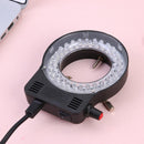 Plastic 56LEDs 35000LM Adjustable Microscope Ring Light Illuminator Lamp Newly