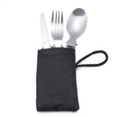 Foldable Cutlery Tableware Flatware Set Camping Trave Dinnerware Fork Spoon