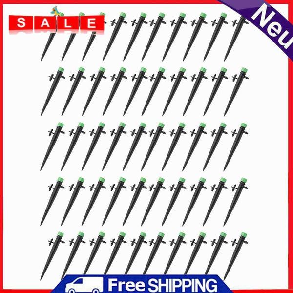 50pcs Adjustable Sprinkler Dripper 360 Degrees Stake Nozzle for Agriculture Farm